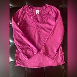 Vintage Girls Embroidered and Sequins Tunic Top